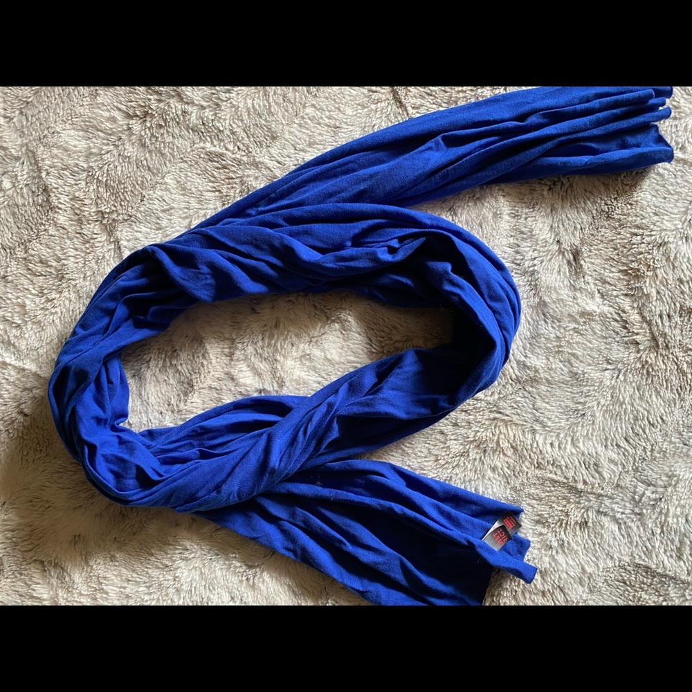 Royal blue scarf